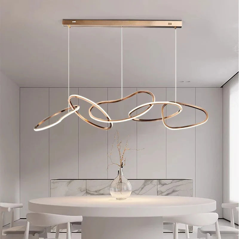 Afralia™ Modern LED Pendant Chandeliers for Home Decor and Indoor Lighting