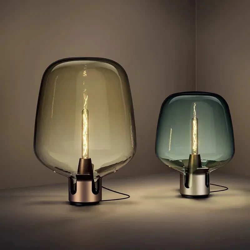 Afralia™ Glass LED Table Lamp: Modern, Creative, Fashionable Lighting Solution