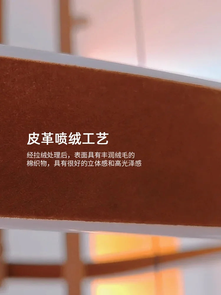 Afralia™ Modern Leather LED Chandelier Dimmable for Home Decoration Lighting Fixtures