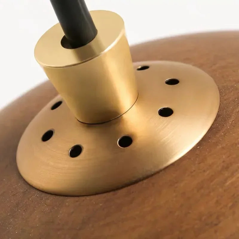 Afralia™ Nordic Wood LED Pendant - Modern Kitchen Island Hanging Light for Home & Cafe