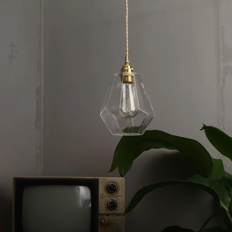 Afralia™ Nordic Clear GlassLED Hanging Lamp for Modern Pendant Lights Decoration