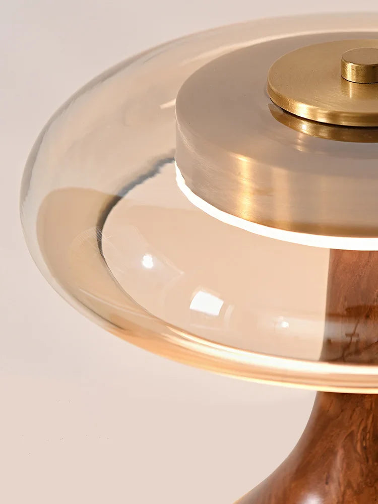 Afralia™ Andi Walnut Table Lamp for Living Room Bedroom Study Hotel Creative French Style