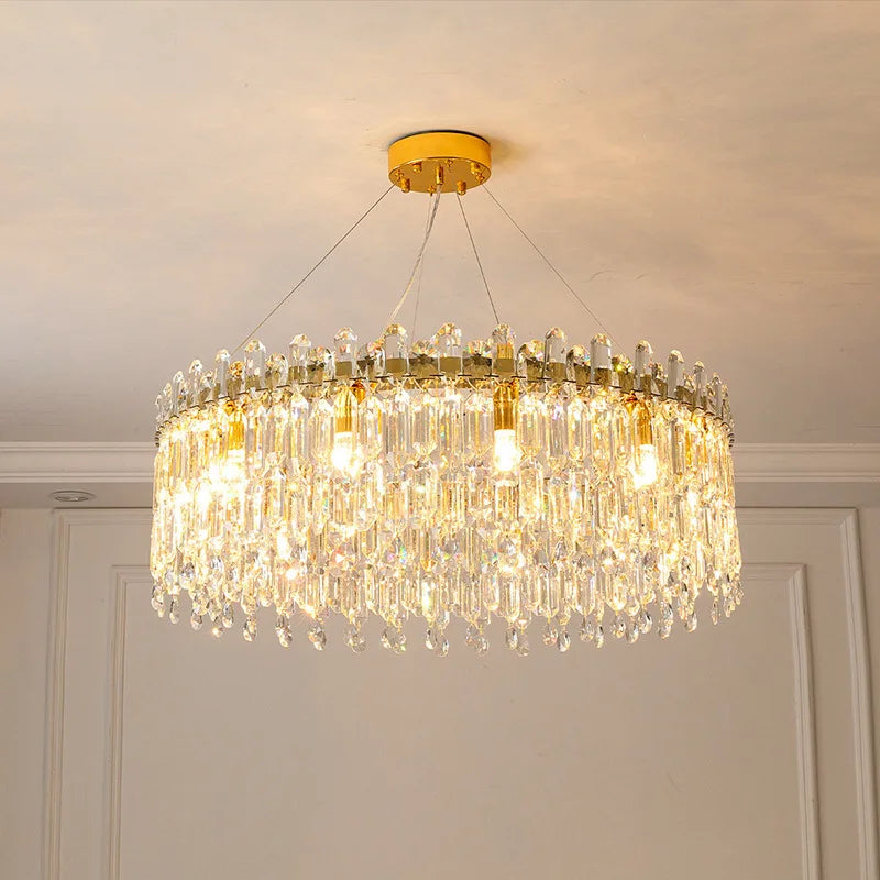 Afralia™ Crystal Pendant LED Chandelier | Home Decor Ceiling Light Fixture