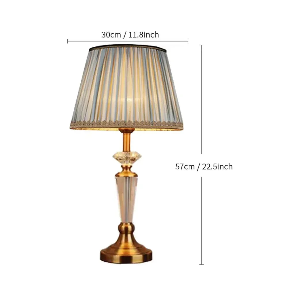 Afralia™ Crystal Floor Lamp - European Retro Living Room & Bedroom Stand Light