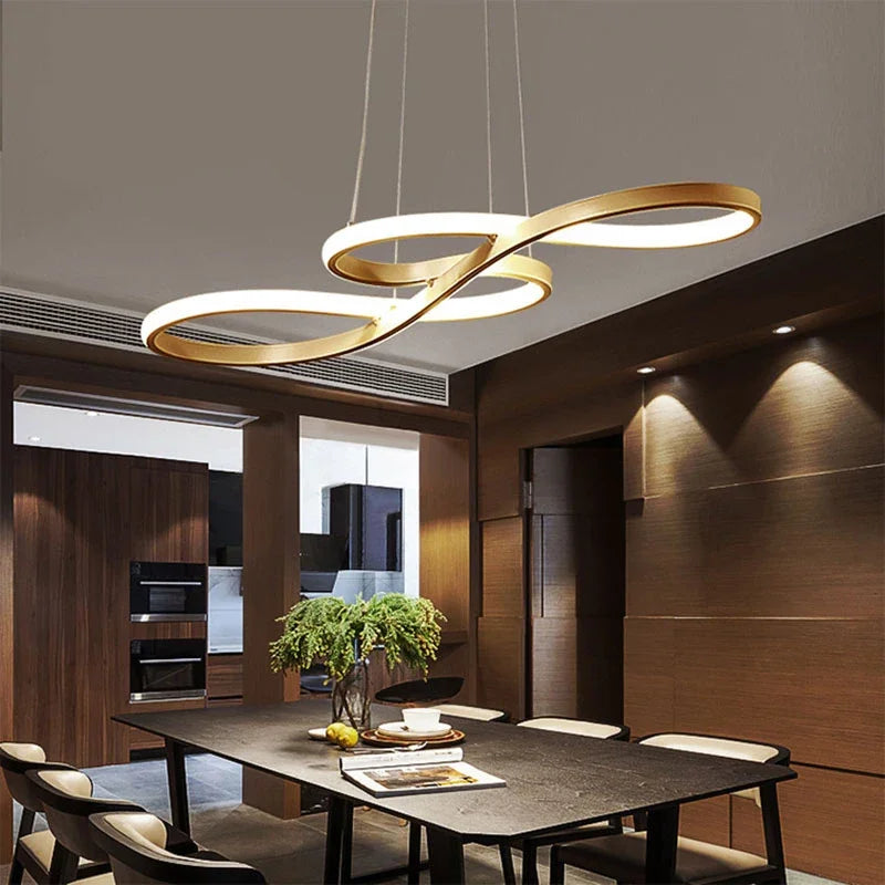 Afralia™ Round Pendant Ceiling Chandelier for Dining and Living Room