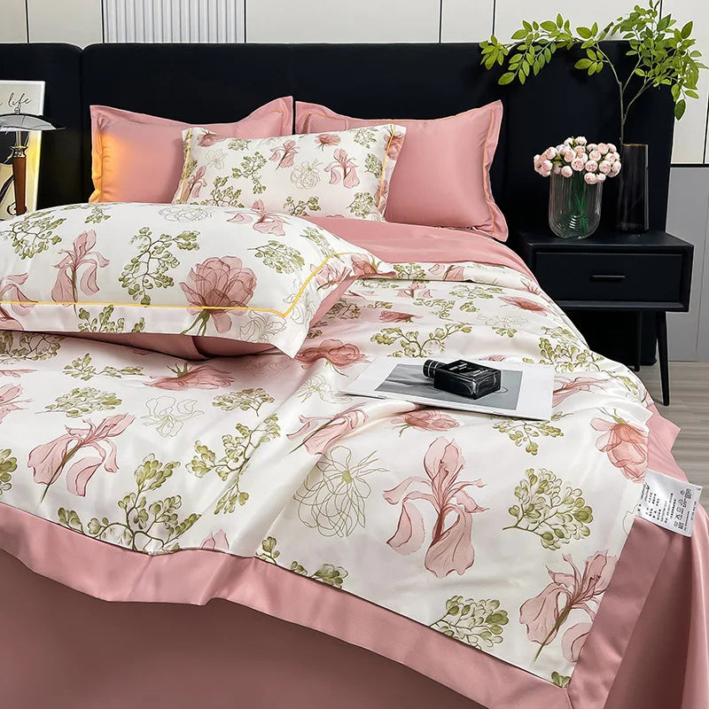 Afralia™ Luxury Floral Summer Quilt Comforter - Soft, Skin-Friendly & Machine Washable