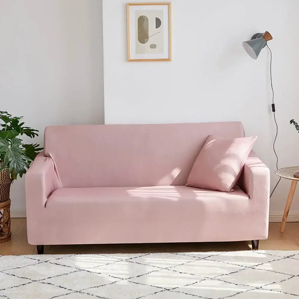 Afralia™ Solid Sofa Cover Slipcover Stretch for Chair, Loveseat, L-shaped Sectional