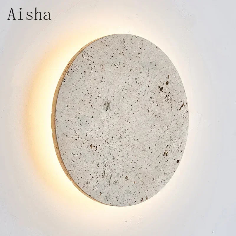 Afralia™ Yellow Cave Stone Wall Lamp 23cm - Nordic Bedroom Sconces for Homestay Atmosphere