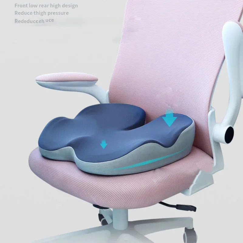 Afralia™ Memory Foam Office Chair Seat Cushion for Spine & Hip Health