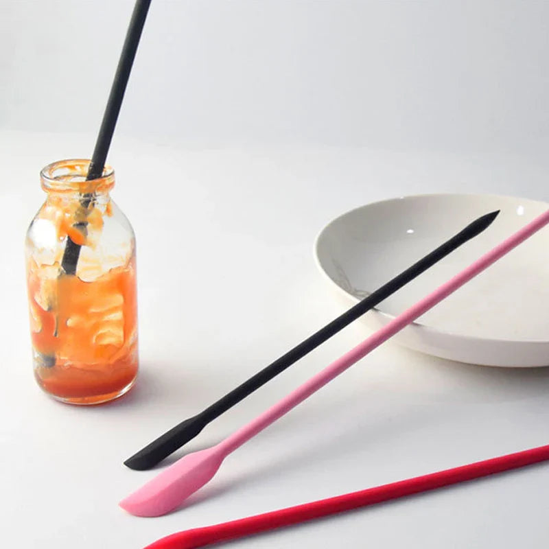 Afralia™ Mini Silicone Spatula Set - Double-headed Jam Scraper & Cream Spoon