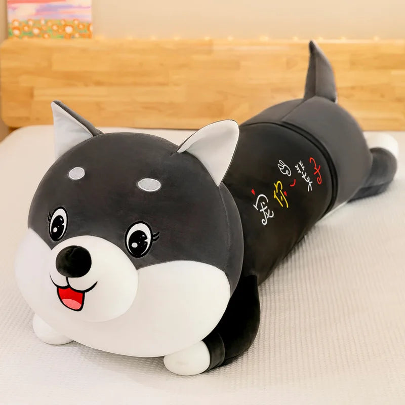 Afralia™ Plush Dog Body Pillow: Soft, Cute, Comfortable Long Pillow for Kids, Girlfriend, Schoolmate