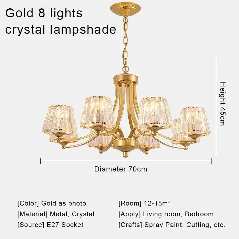 Afralia™ Crystal Chandelier Ceiling Lights for Modern Living Spaces