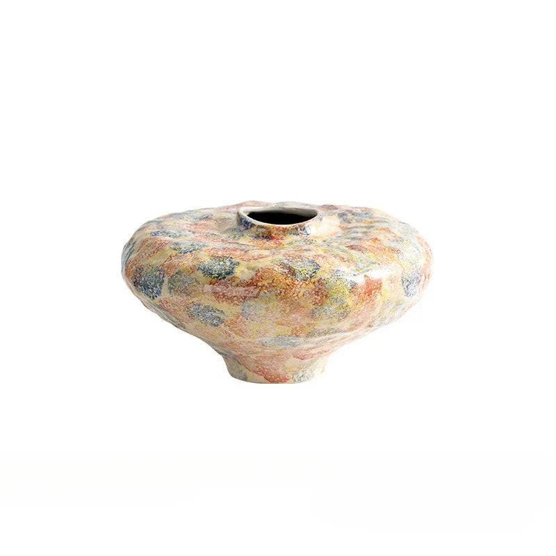 Afralia™ Unique Ceramic Vase Vintage Bottle Flower Arrangement Decoration Home