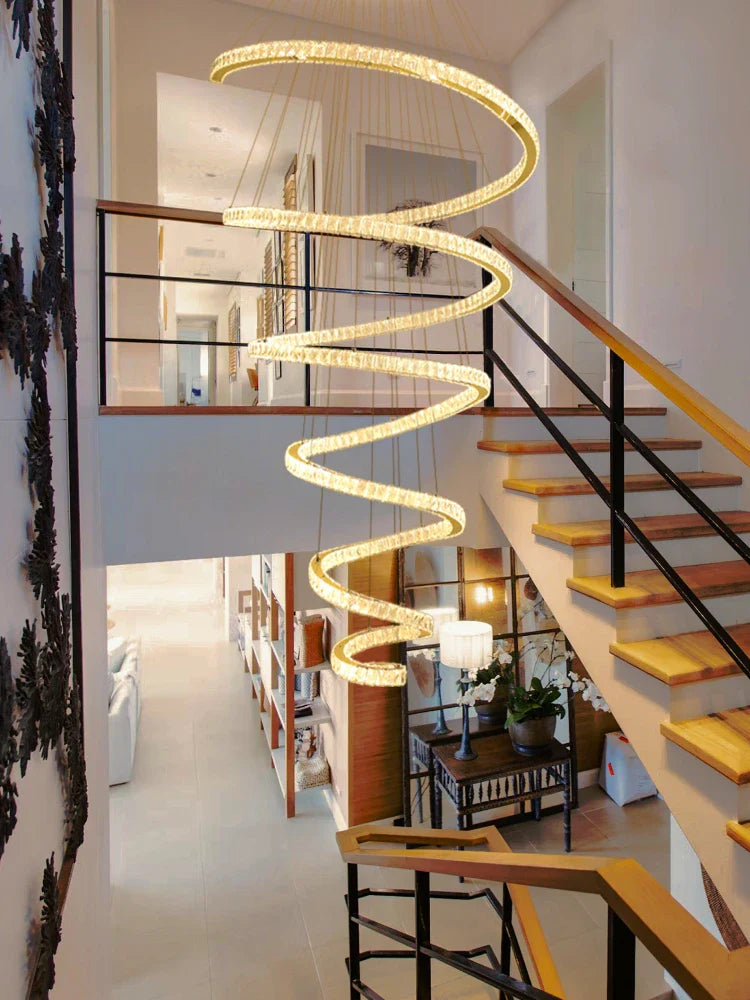 Afralia™ Crystal Pendant Chandelier for Living & Dining Room Lighting