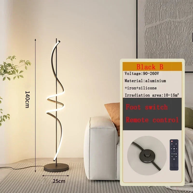 Afralia™ LED Revolve Floor Lamp for Bedroom Living Study Indoor Decor