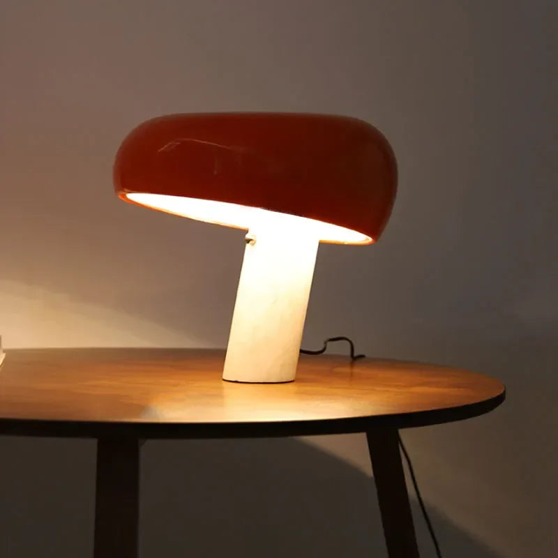 Afralia™ Designer Mushroom Lamp: Nordic Marble Table Lamp for Villa Study Room Indoor Lighting