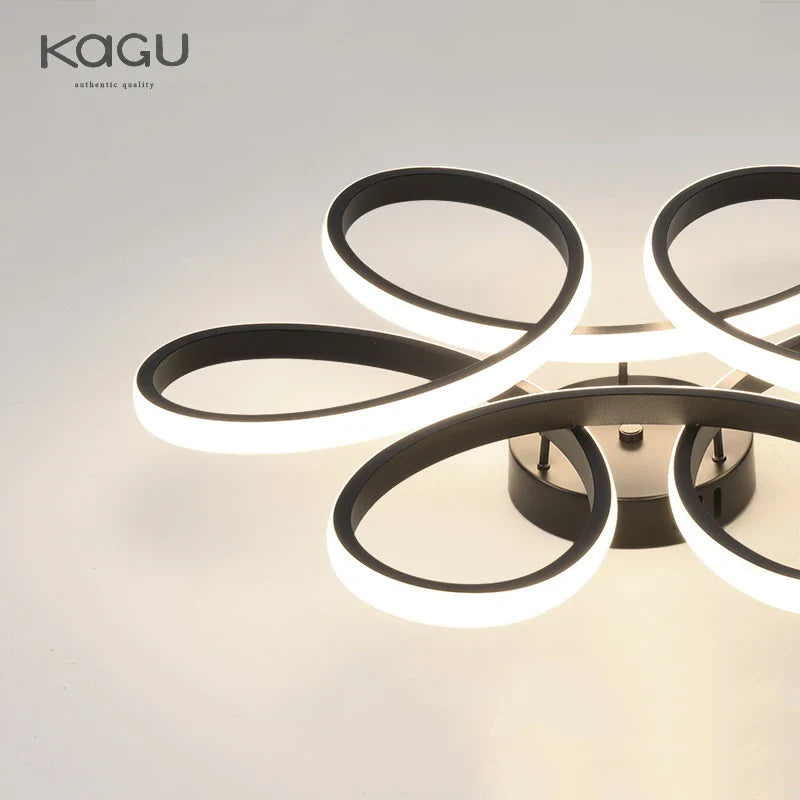 Afralia™ Flower Ceiling Light: Nordic Romantic LED Bedroom, Living Room, Restaurant, Study Light