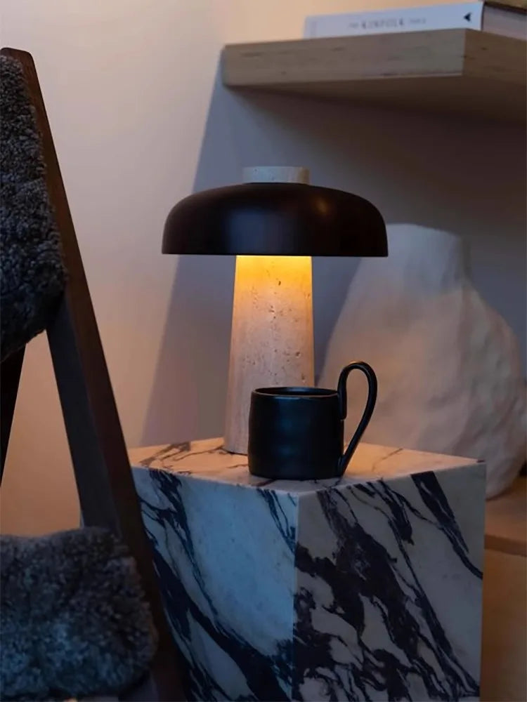 Afralia™ Stone Table Lamp | Luxury Desk Light for Living Room & Foyer Decor