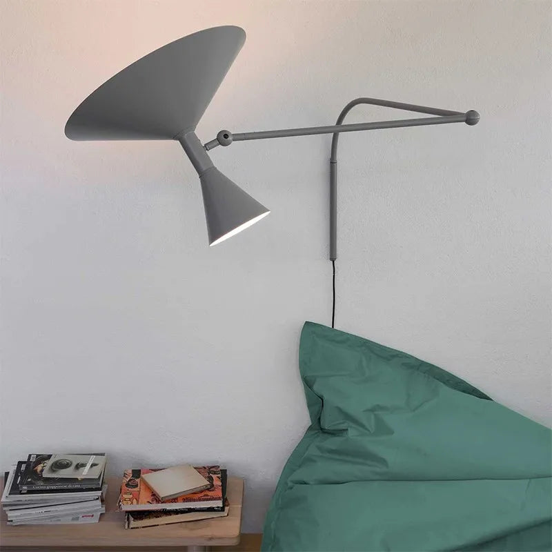 Afralia™ Marseille Adjustable Wall Lamp: Industrial Design Sconce for Living Room and Bedroom