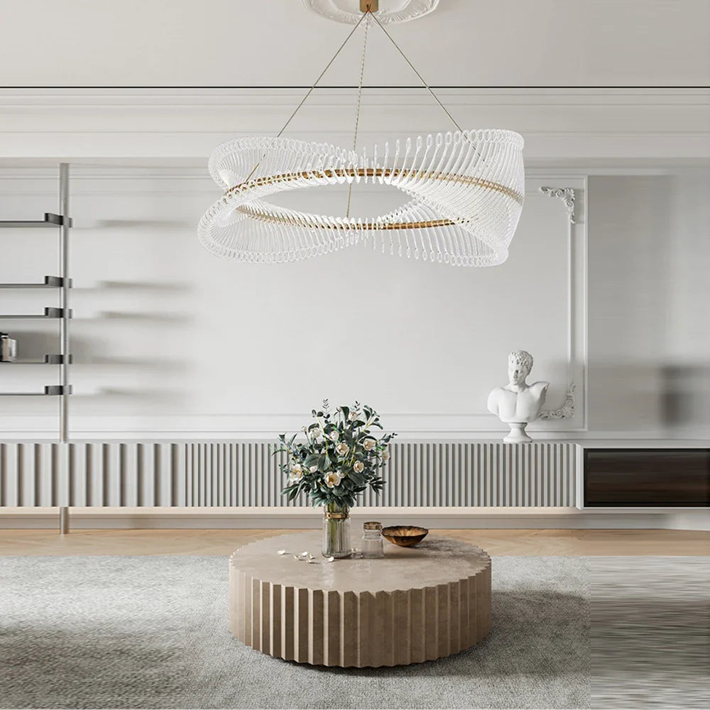 Afralia™ Luxury Gold LED Pendant Lights for Modern Home Decor