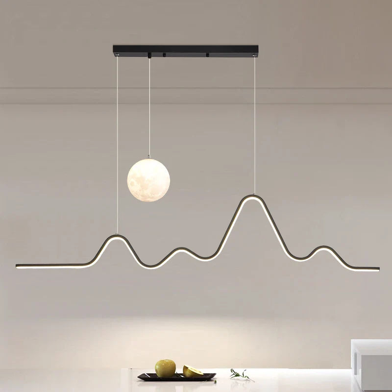 Afralia™ Moonlight Chandelier: Luxury Modern Dining Table Pendant Lights.