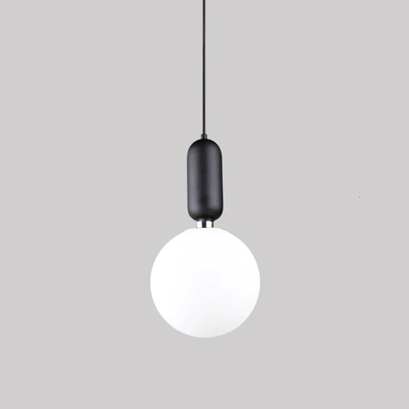 Afralia™ Modern Glass Chandelier Pendant Lights, Black Gold Hanging Lamp for Dining Room and Bedroom