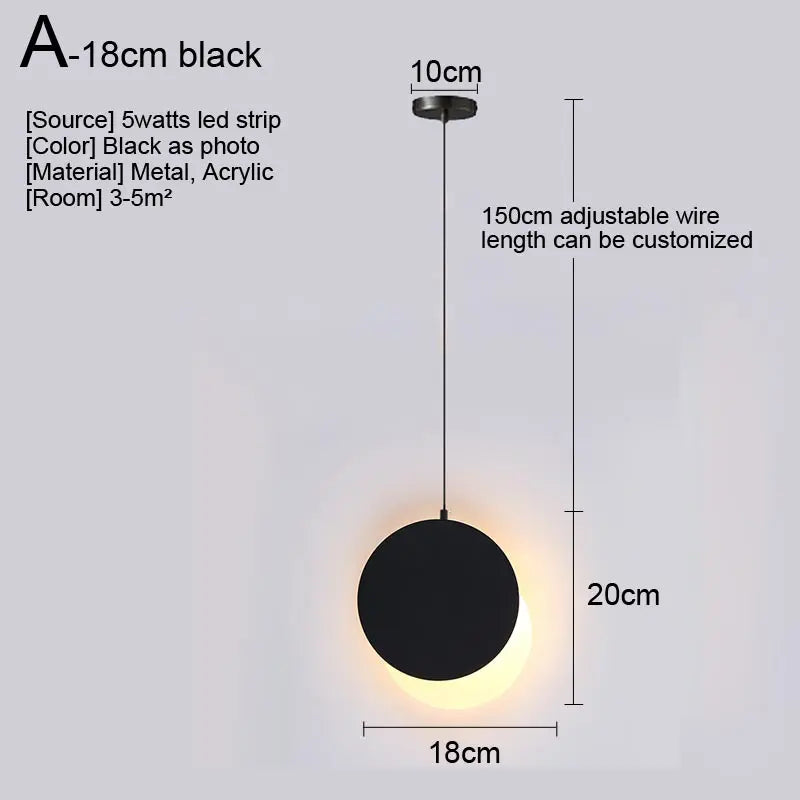 Afralia™ Nordic LED Pendant Light Fixture for Indoor Lighting in Living Room, Kitchen, Dining