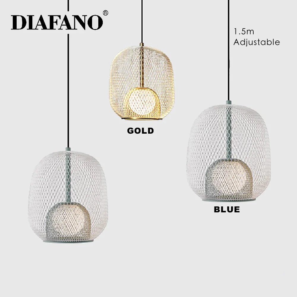 Afralia™ Nordic Foscarini Spokes LED Pendant Light - Modern Industrial Bird Cage Chandelier