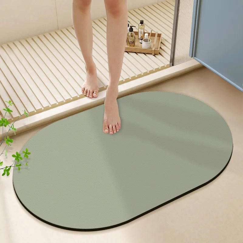 Afralia™ Diatom Ooze Bath Rug: Super Absorbent Non-slip Mat for Bathroom & Toilets