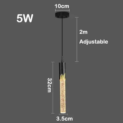 Afralia™ LED Crystal Chandelier for Home Decoration & Lighting in Living Room, Bedroom, Hotel & Bar