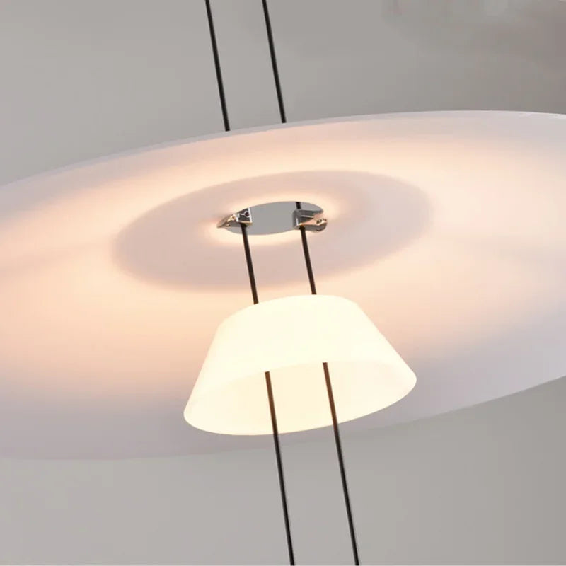 Afralia™ Circular Pendant Light: Modern Minimalist Hanging Lamp for Living Room, Dining, Bar
