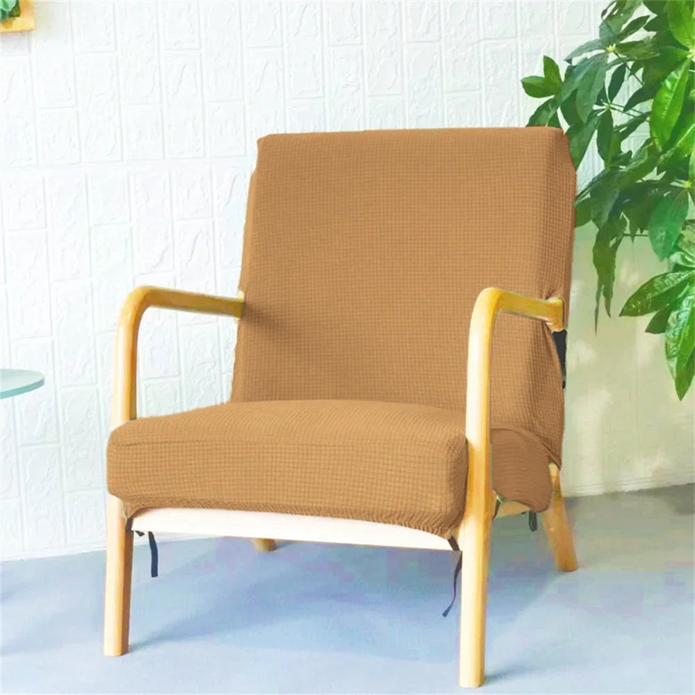 Afralia™ Jacquard Elastic Seat Cover Slipcover for Dining Room and Office Chairs