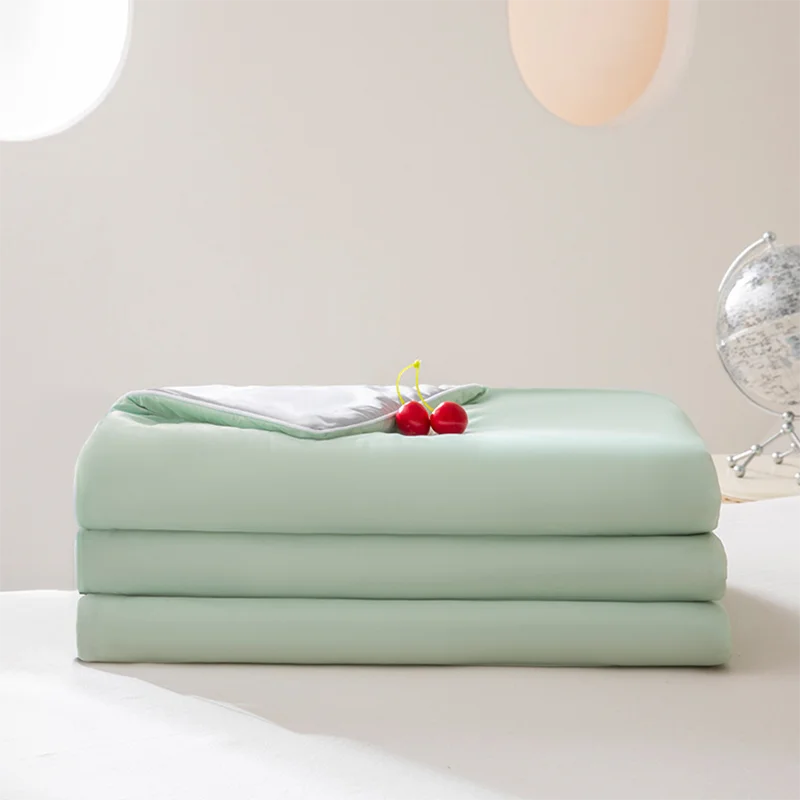 Afralia™ Silky Satin Summer Cooling Blanket Thin Quilt Lightweight Breathable Comforter