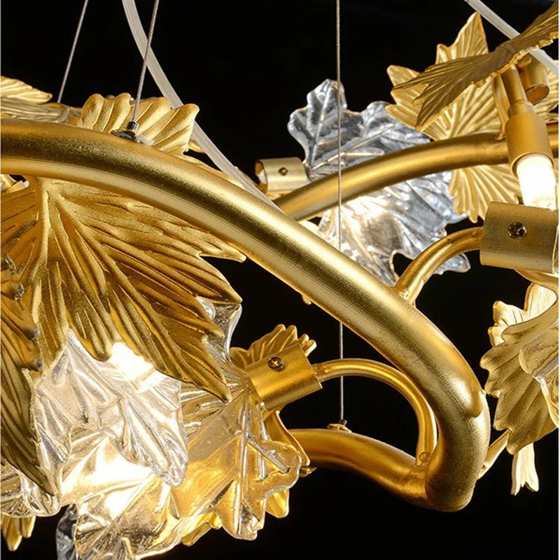 Afralia™ Crystal Chandelier Rustic Pendant Lighting Modern French Country Decor