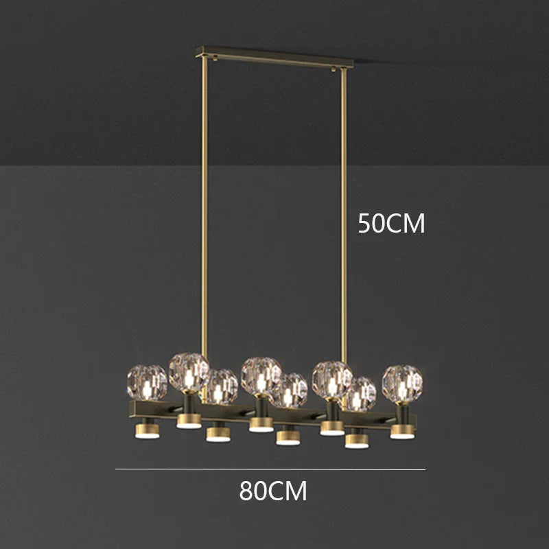 Afralia™ Crystal Chandelier Luxury Pendant Light for Living and Dining Room