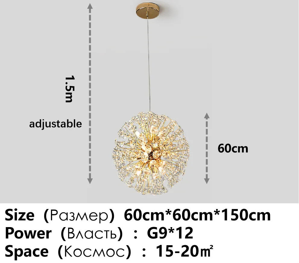 Afralia™ LED Ceiling Chandelier for Home Décor & Lighting in Living Room, Bedroom, Kitchen & Dining
