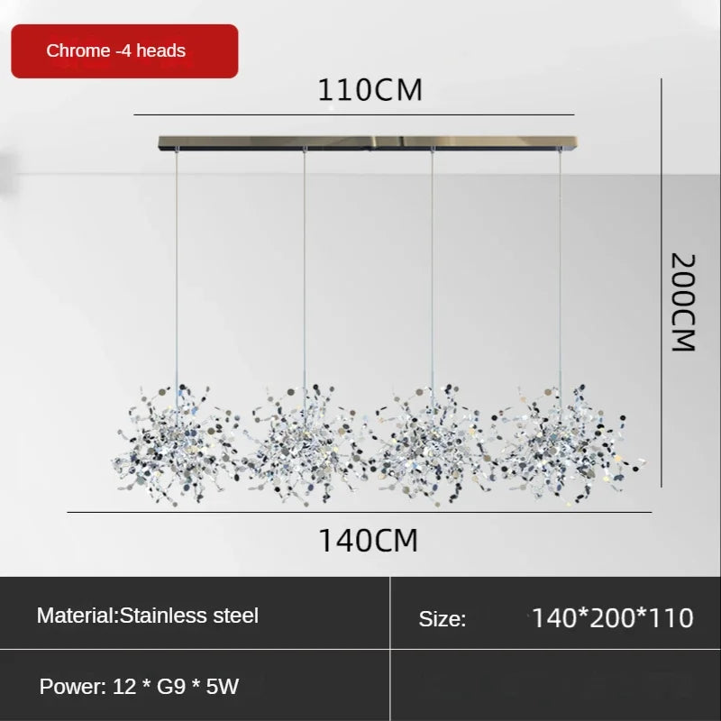 Afralia™ Modern Industrial Chandelier Bar Pendant Lamp for Stylish Living Room Decor