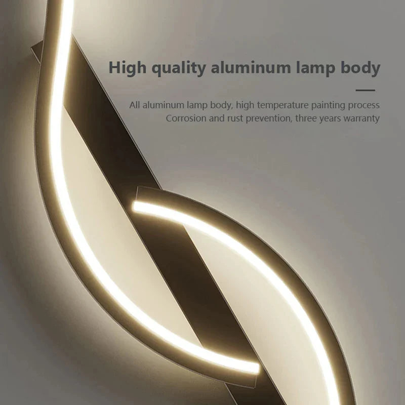 Afralia™ Modern LED Wall Lamp for Bedroom Living Room Indoor Lighting