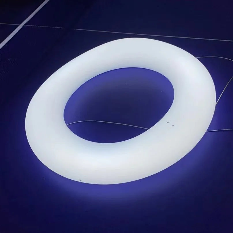 Afralia™ Cloud Pendant Light: Nordic Minimalist Doughnut Chandelier for Living Room & Kid's Bedroom