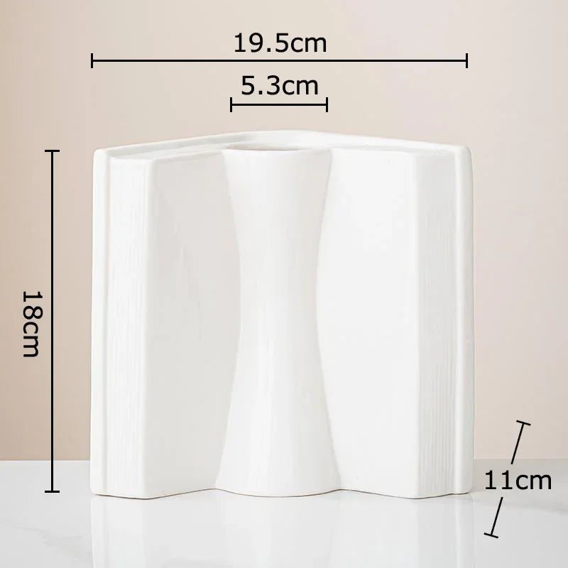 Afralia™ Creative Flowers Desk Decoration Vase | Artificial Floral Decor for Aesthetic Rooms