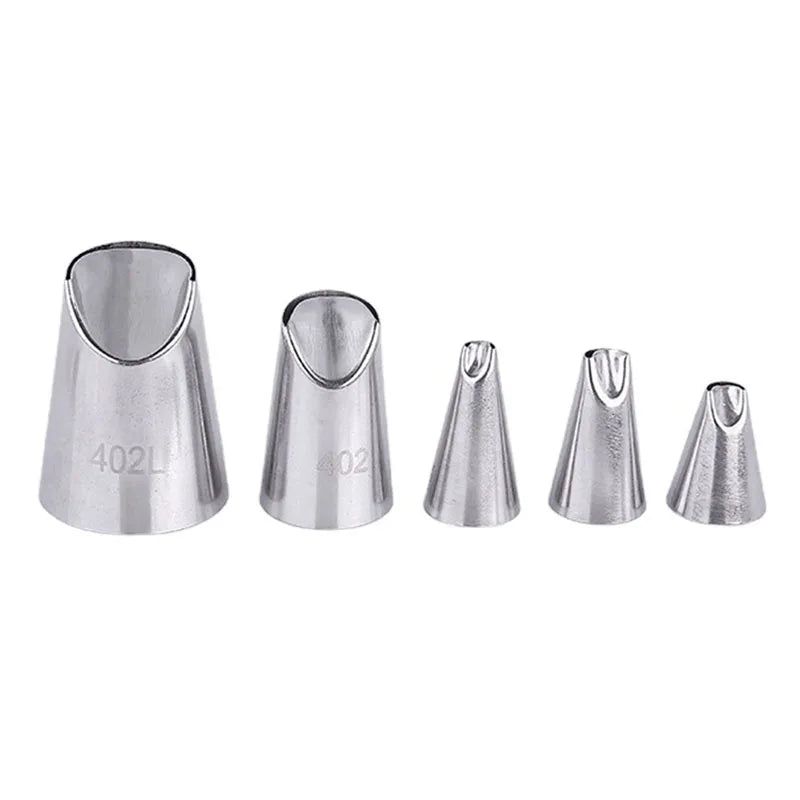 Afralia™ Chrysanthemum Piping Nozzle Set for Cake Decorating, Stainless Steel Pastry Tips
