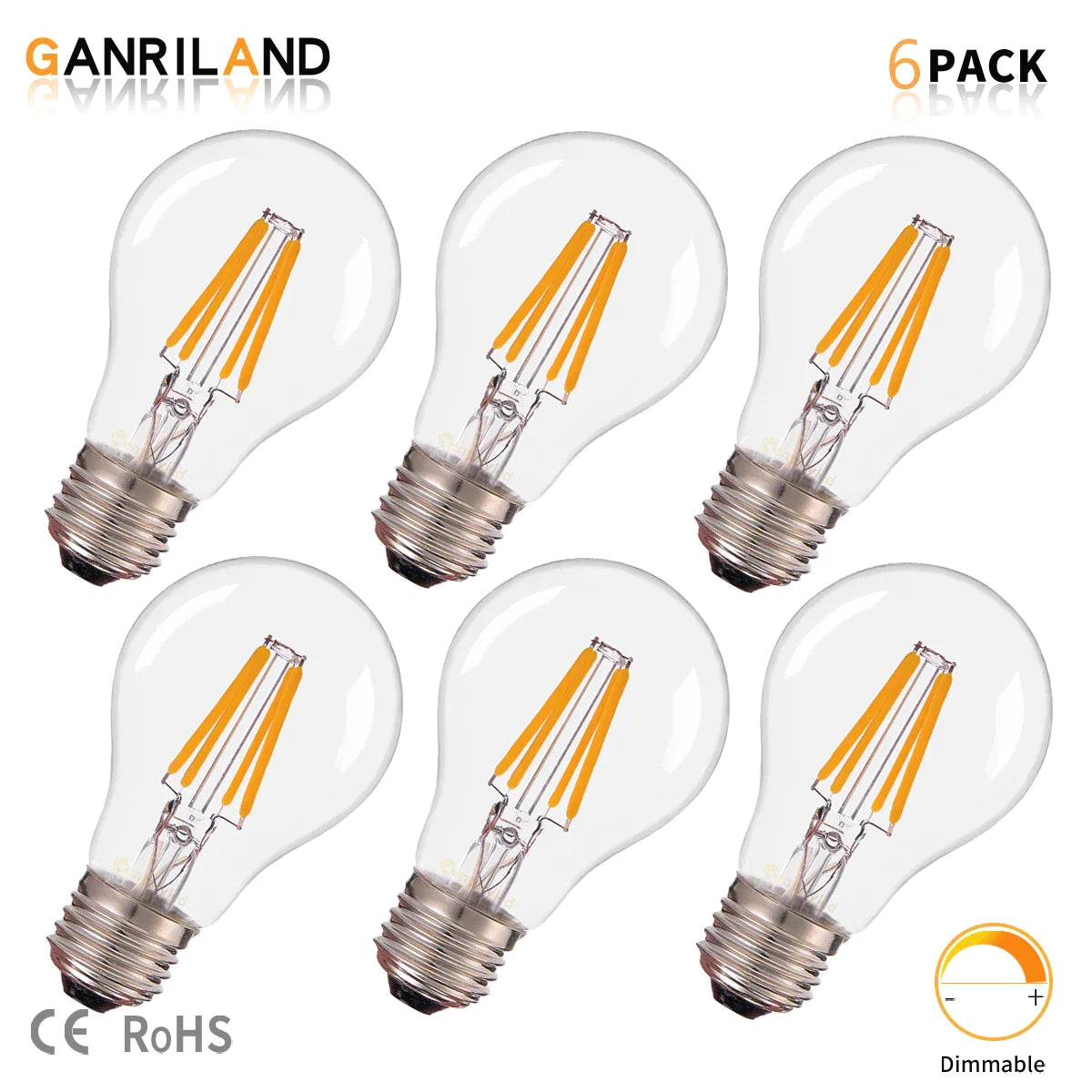 Afralia™ Edison Led Bulbs 4W-10W E27 220V Warm White Retro Light Bulbs
