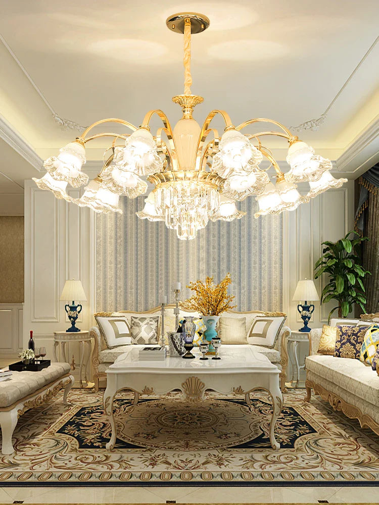 Afralia™ Modern Light Luxury Living Room Chandelier Elegant Dining Bedroom Lamp