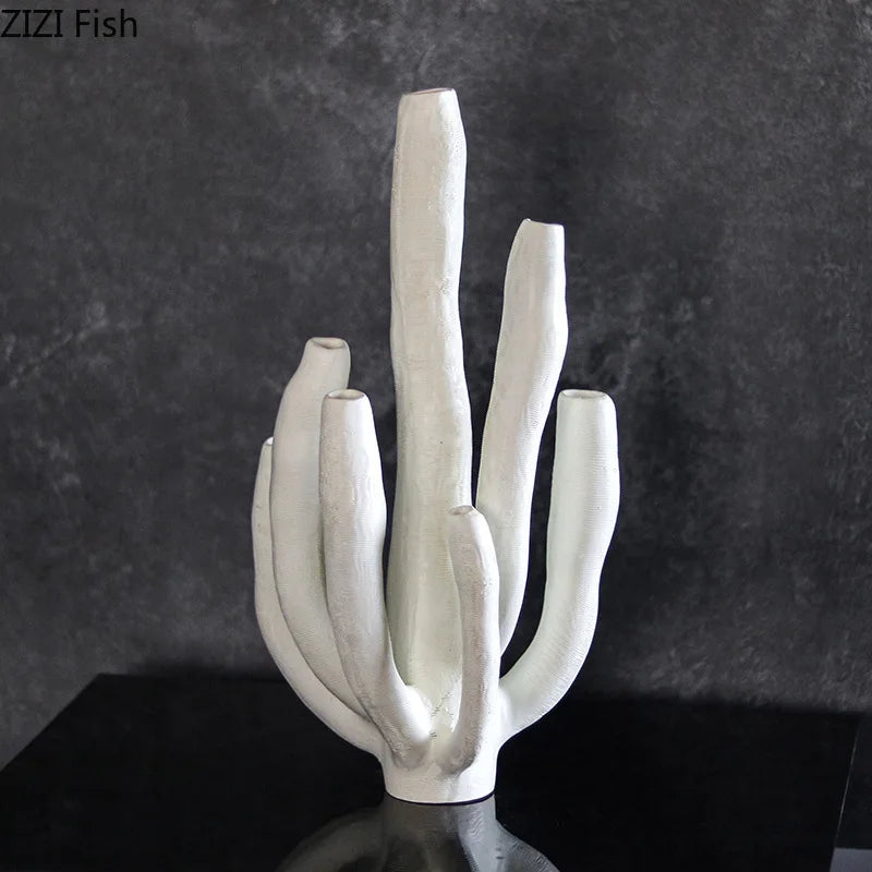 Afralia™ Coral Landscape Sculpture - Modern Desk Ornament for Room Aesthetics