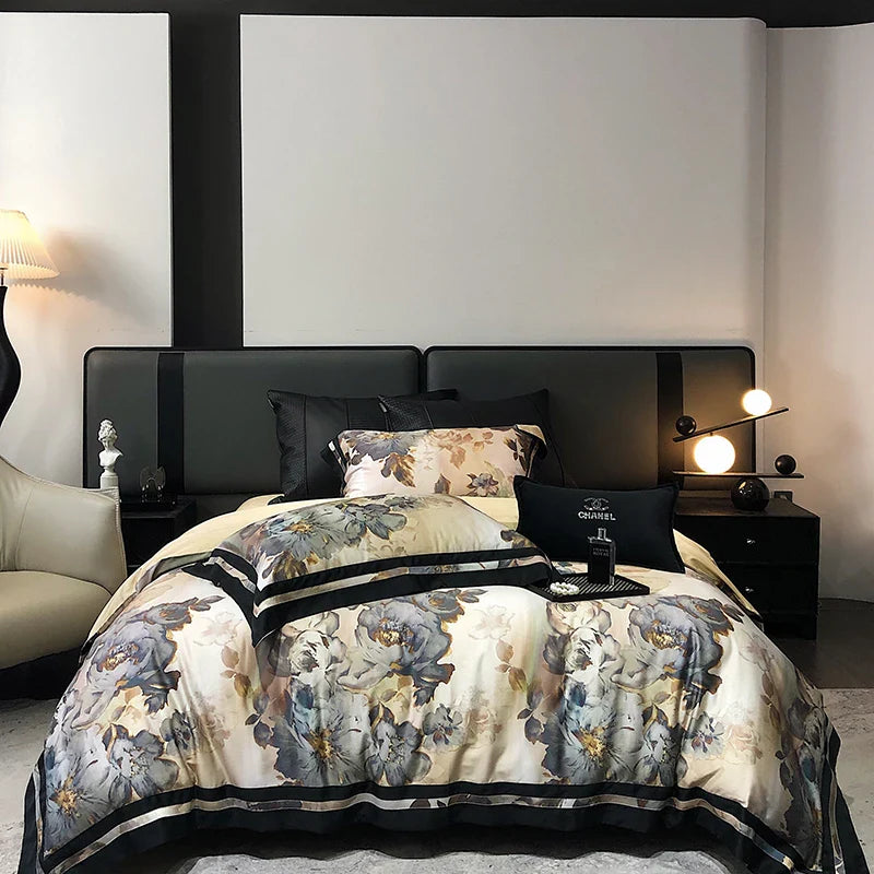 Afralia™ Vintage Flowers Bedding Set