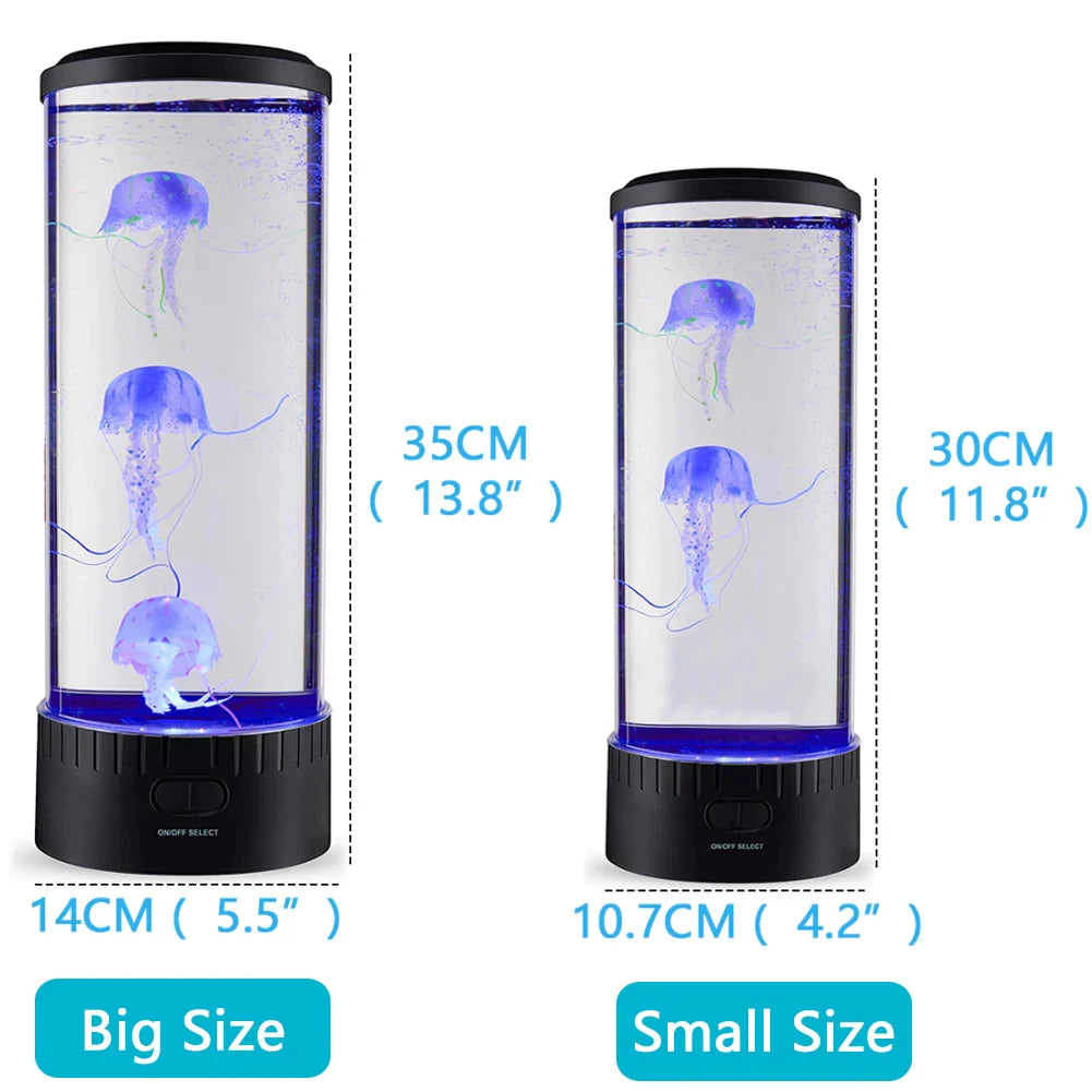 Afralia™ Jellyfish Lamp: Remote Control LED Night Light, Color Changing Aquarium Décor, USB Charging