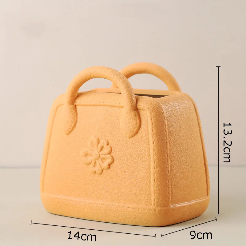 Afralia™ Handwoven Ceramic Vase: Decorative Flower Pot for Home Décor and Floral Arrangement