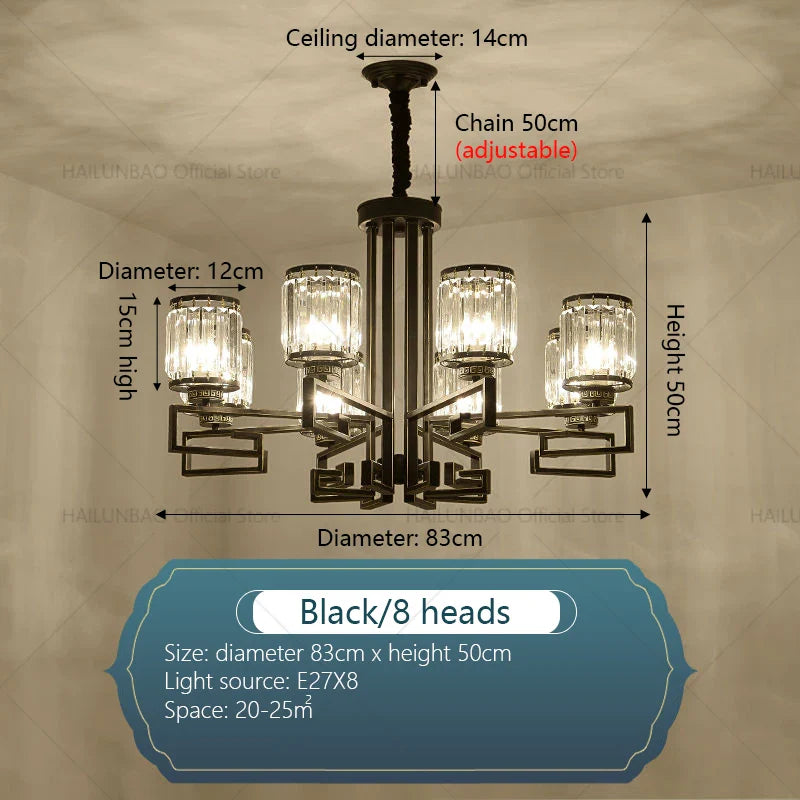 Afralia™ Crystal Chandelier: Modern Luxury Main Light for Livingroom, Hall, and Restaurant