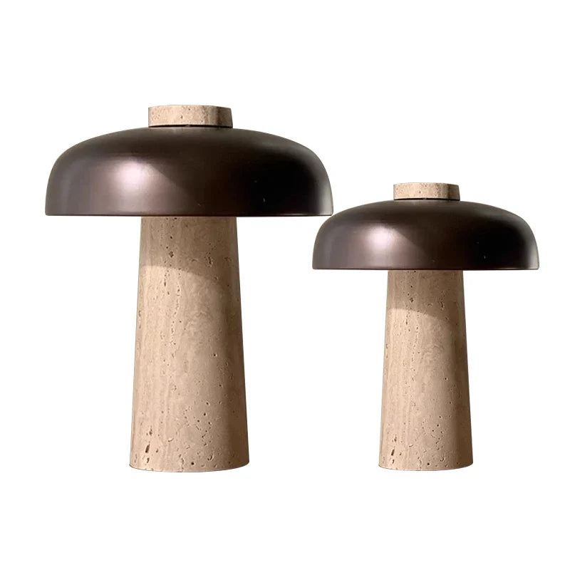 Afralia™ Vintage Yellow Stone Table Lamp - Touch Control Dimmable Light