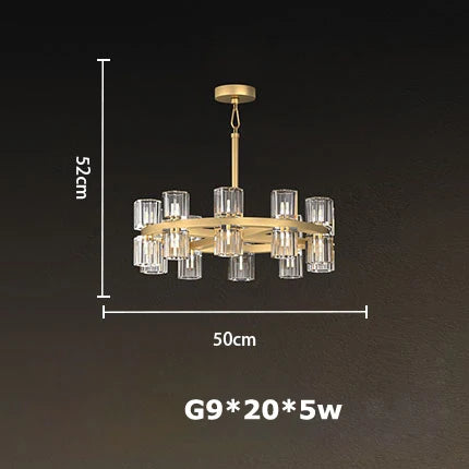 Afralia™ Crystal Black Gold Luxury LED Hanging Pendant Light for Living Room